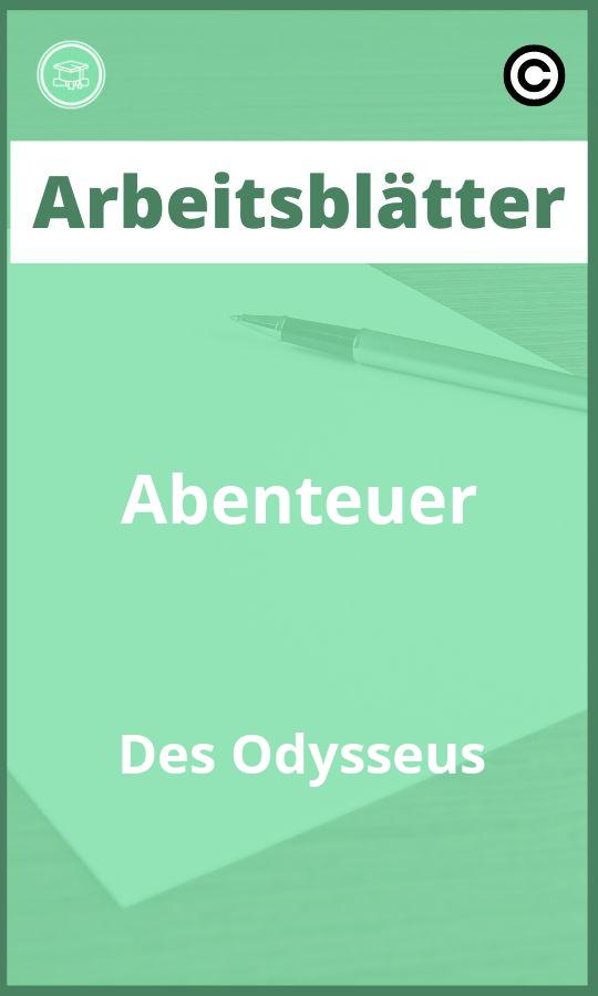 Arbeitsblätter Abenteuer Des Odysseus PDF mit Lösungen