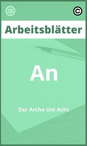 Arbeitsblätter An Der Arche Um Acht mit Lösungen PDF