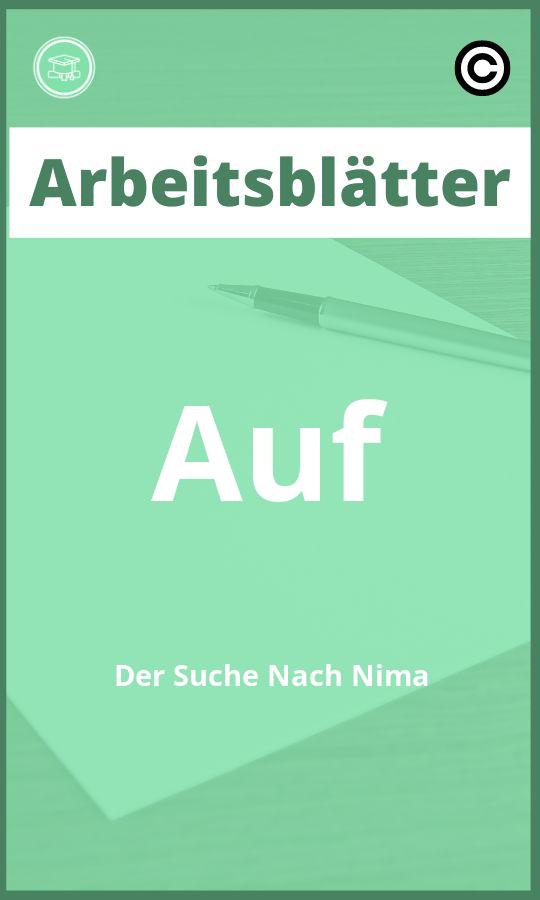 Arbeitsblätter Auf Der Suche Nach Nima PDF Lösungen