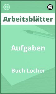 Arbeitsblätter Aufgaben Buch Löcher PDF Lösungen