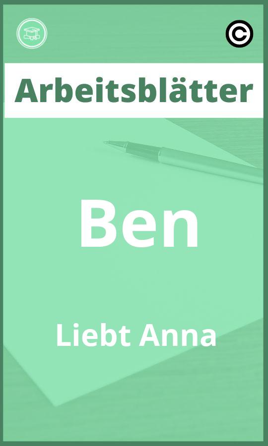 Arbeitsblätter Ben Liebt Anna PDF Lösungen