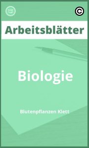 Biologie Blütenpflanzen Klett Arbeitsblätter Lösungen PDF