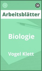 Arbeitsblätter Biologie Vögel Klett Lösungen PDF