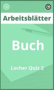 Buch Löcher Quiz 2 Arbeitsblätter PDF Lösungen