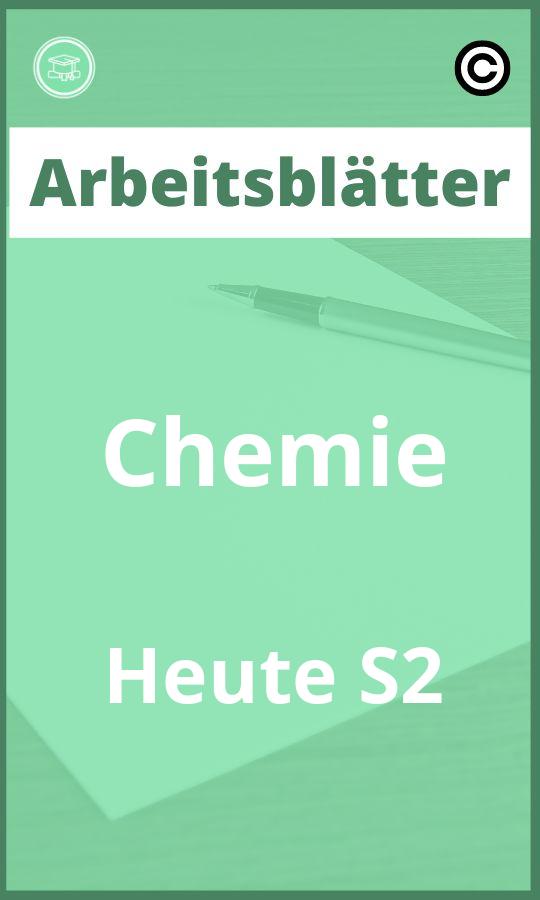 Chemie Heute S2 Arbeitsblätter mit Lösungen PDF