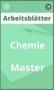 Chemie Master Arbeitsblätter PDF Lösungen