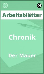 Arbeitsblätter Chronik Der Mauer PDF mit Lösungen