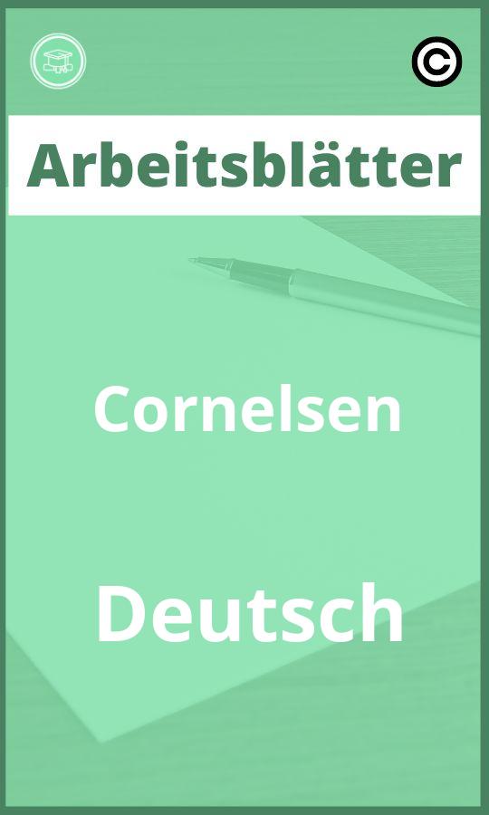 Arbeitsblätter Cornelsen Deutsch Lösungen PDF