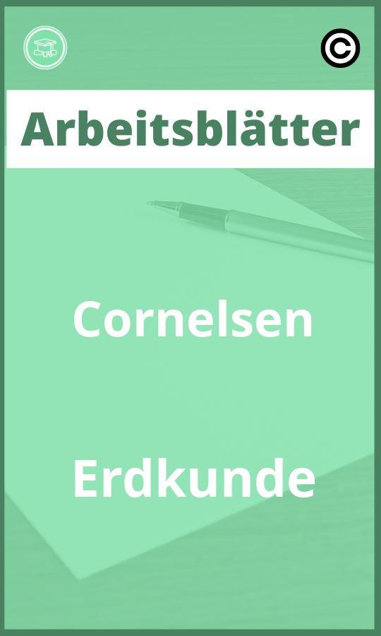 Arbeitsblätter Cornelsen Erdkunde Lösungen PDF