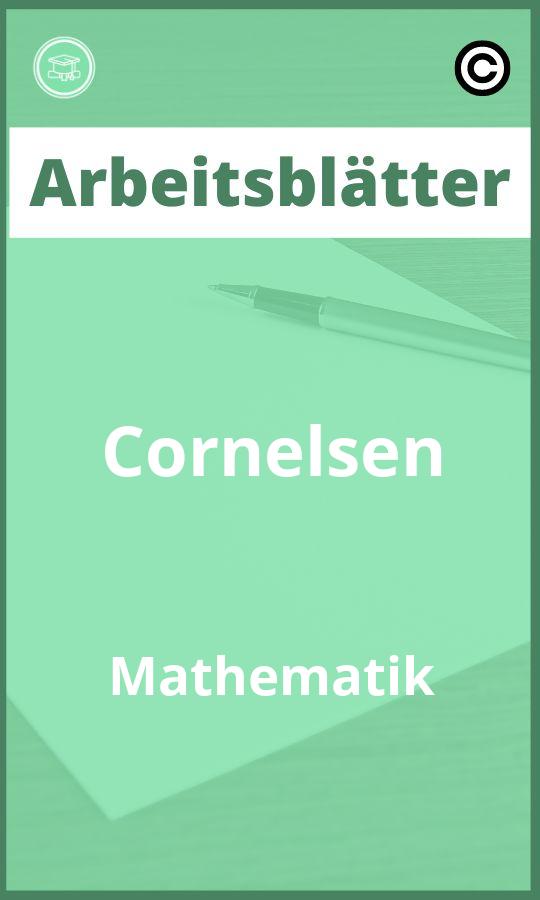 Cornelsen Mathematik Arbeitsblätter PDF mit Lösungen