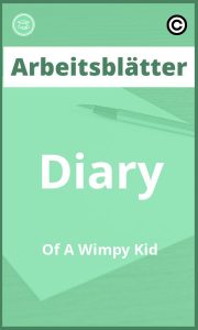 Diary Of A Wimpy Kid Arbeitsblätter PDF Lösungen