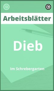 Arbeitsblätter Dieb Im Schrebergarten PDF mit Lösungen