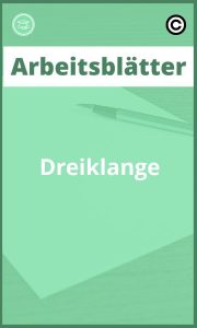 Dreiklänge Arbeitsblätter mit Lösungen PDF