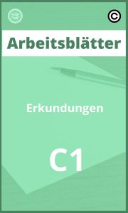 Arbeitsblätter Erkundungen C1 PDF mit Lösungen