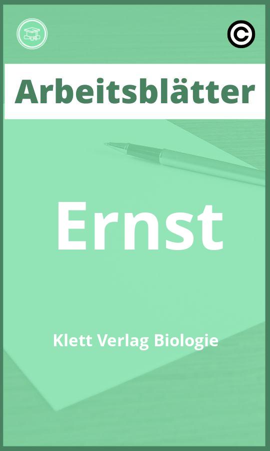 Ernst Klett Verlag Biologie Arbeitsblätter PDF Lösungen