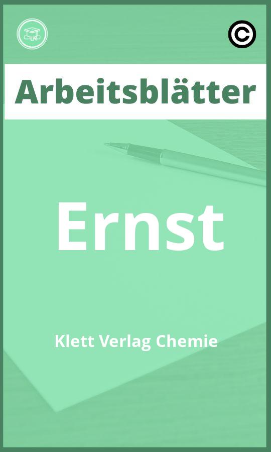 Ernst Klett Verlag Chemie Arbeitsblätter PDF mit Lösungen