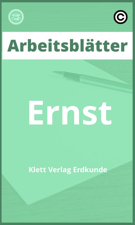 Arbeitsblätter Ernst Klett Verlag Erdkunde mit Lösungen PDF