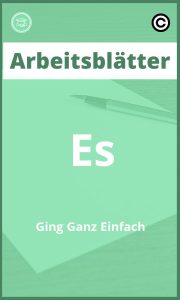 Arbeitsblätter Es Ging Ganz Einfach Lösungen PDF