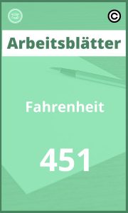 Arbeitsblätter Fahrenheit 451 Lösungen PDF