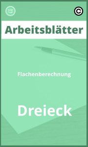 Arbeitsblätter Flächenberechnung Dreieck Lösungen PDF