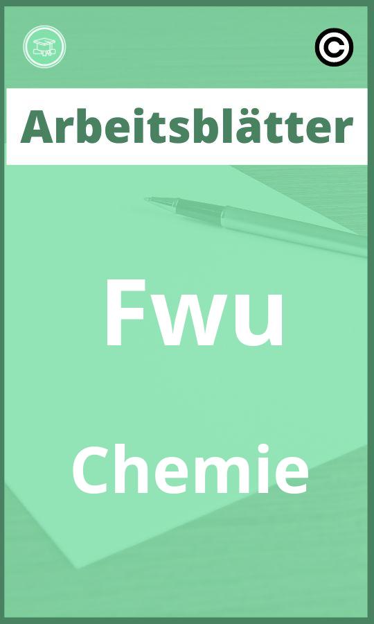 Arbeitsblätter Fwu Chemie mit Lösungen PDF