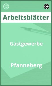 Gastgewerbe Pfanneberg Arbeitsblätter PDF mit Lösungen