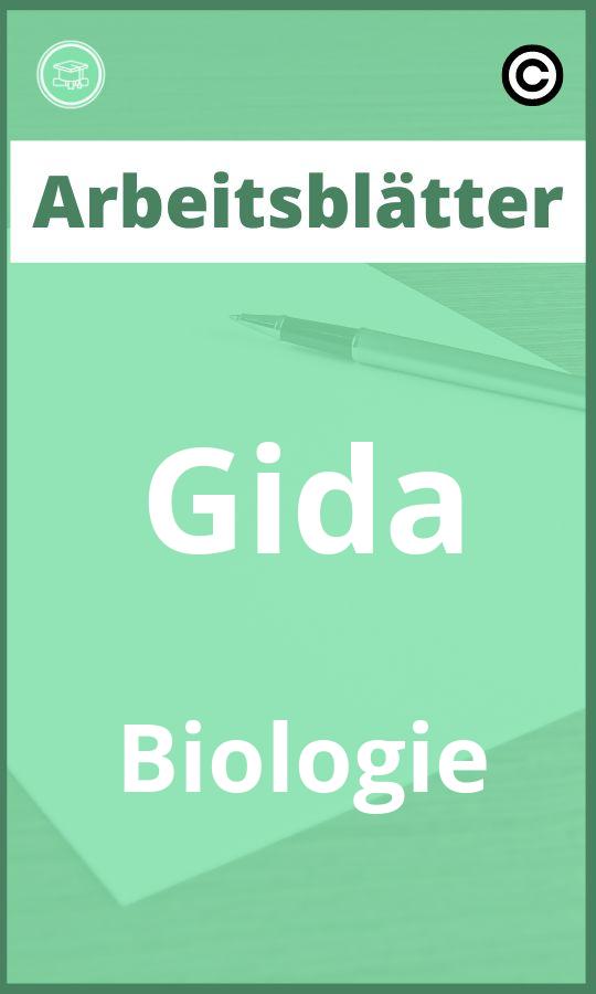 Gida Biologie Arbeitsblätter Lösungen PDF