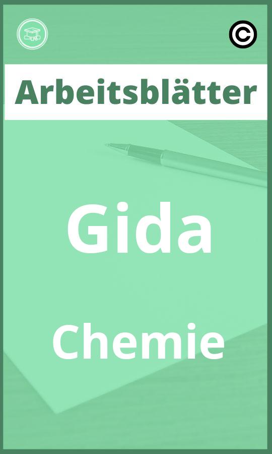 Gida Chemie Arbeitsblätter mit Lösungen PDF