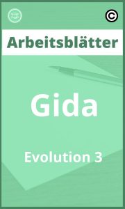 Gida Evolution 3 Arbeitsblätter mit Lösungen PDF