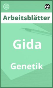 Gida Genetik Arbeitsblätter PDF mit Lösungen