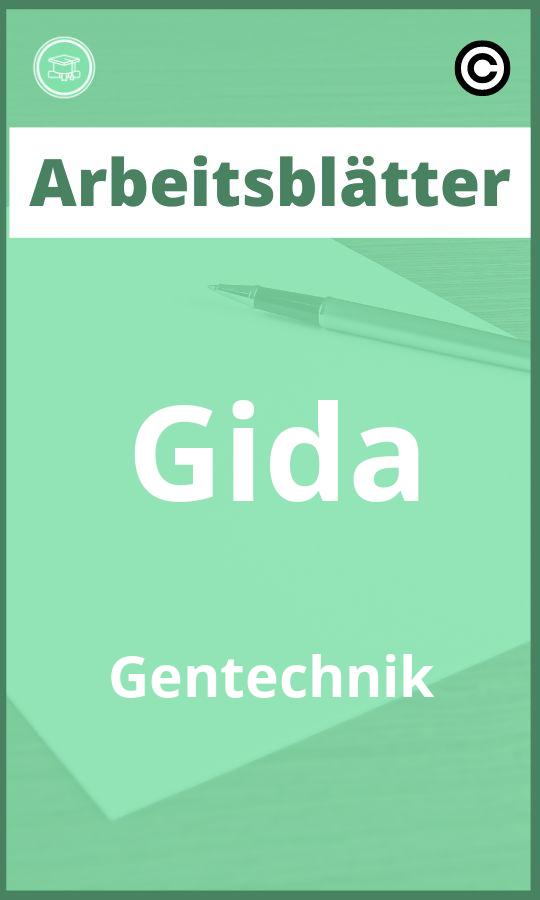 Gida Gentechnik Arbeitsblätter Lösungen PDF