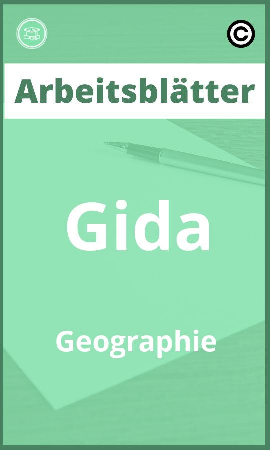 Arbeitsblätter Gida Geographie PDF Lösungen