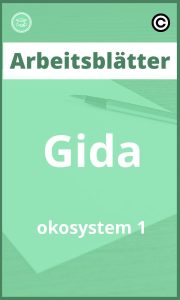 Gida Ökosystem 1 Arbeitsblätter PDF Lösungen