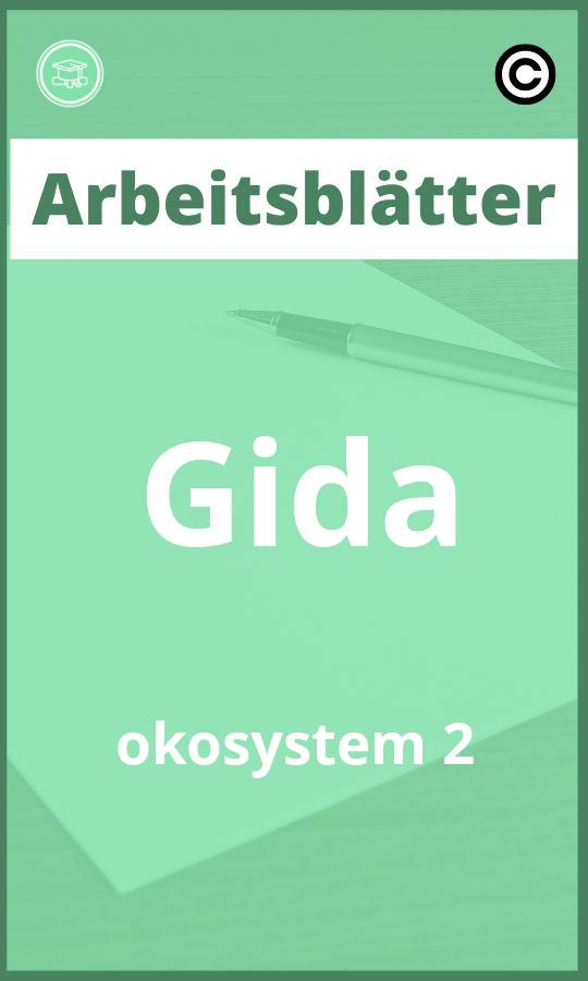 Gida Ökosystem 2 Arbeitsblätter mit Lösungen PDF