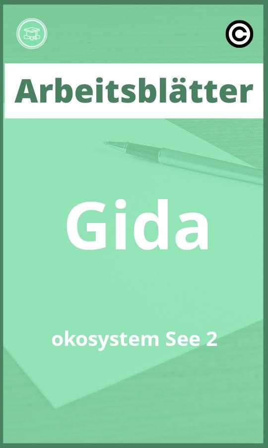 Gida Ökosystem See 2 Arbeitsblätter mit Lösungen PDF