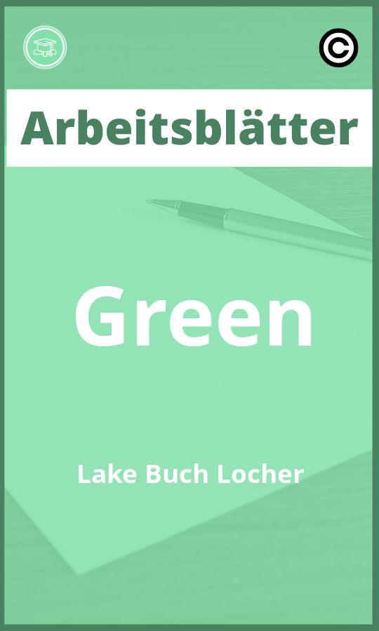 Green Lake Buch Löcher Arbeitsblätter PDF Lösungen