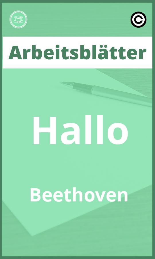 Arbeitsblätter Hallo Beethoven PDF mit Lösungen