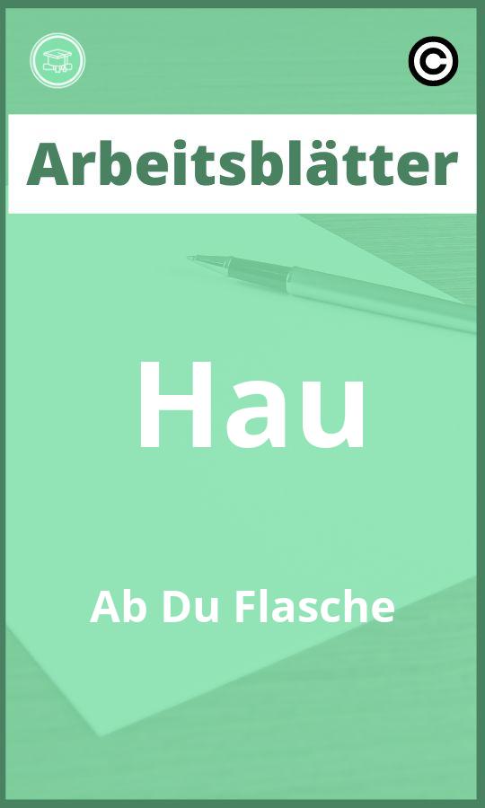 Arbeitsblätter Hau Ab Du Flasche PDF Lösungen