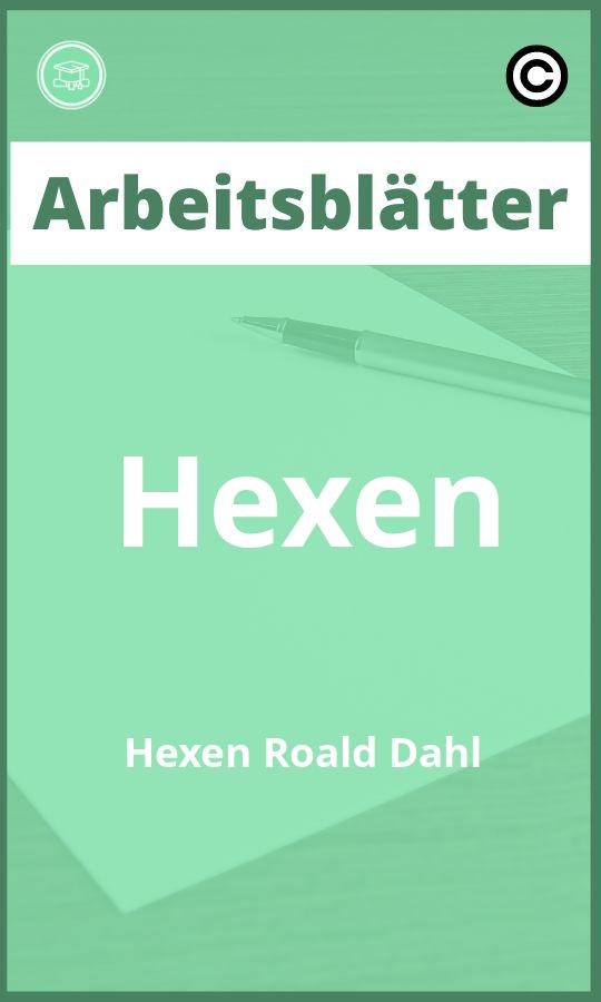 Hexen Hexen Roald Dahl Arbeitsblätter mit Lösungen PDF