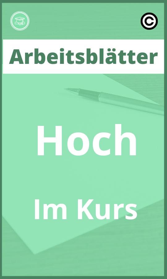 Arbeitsblätter Hoch Im Kurs PDF mit Lösungen