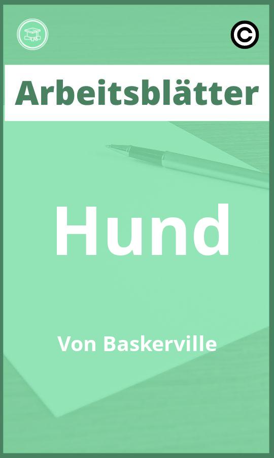 Arbeitsblätter Hund Von Baskerville PDF mit Lösungen