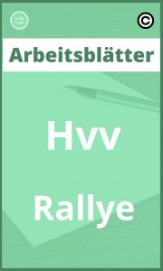 Arbeitsblätter Hvv Rallye PDF Lösungen