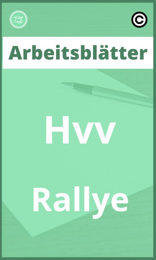 Hvv Rallye Arbeitsblätter Lösungen PDF