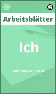 Arbeitsblätter Ich Hätte Nein Sagen Können PDF Lösungen