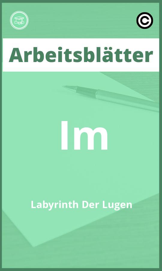 Arbeitsblätter Im Labyrinth Der Lügen Lösungen PDF