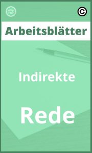 Arbeitsblätter Indirekte Rede Lösungen PDF