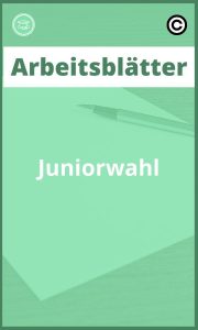 Arbeitsblätter Juniorwahl mit Lösungen PDF