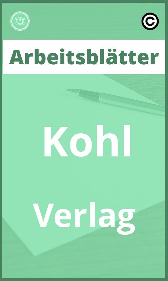 Kohl Verlag Arbeitsblätter PDF Lösungen