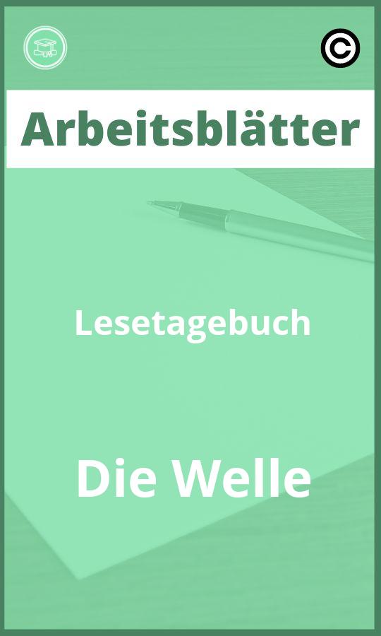 Arbeitsblätter Lesetagebuch Die Welle Lösungen PDF