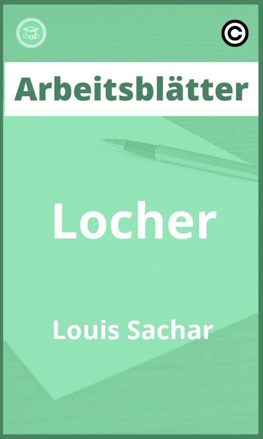 Löcher Louis Sachar Arbeitsblätter Lösungen PDF